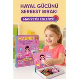 Kız Kıyafeti Giydirme Manyetik Eğitici Oyuncak / 3 Yaş ERKL-071499