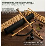 Kız Ney Sipürde (La - Key of A) Turkish Reed Flute | Handmade Samandag Bamboo Instrument + Hard Case (Sert Kılıflı)