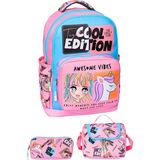 Kız Okul Çantası 3lü Set (Pembe_mavi_unicorn) - Genel - Çok Renkli
