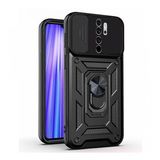 Kızaklı Tank Kılıf Xiaomi Redmi Note 8 Pro Siyah