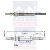 KIZDIRMA BUJİSİ ECO 11V VOLVO S 40 1.9 DI 7700111323 GN018 0100226373 GLP224 0250212009 DP4 Y732J B103 ET1-A-N-088 373 KANGO CLİO 1.5 EURO5