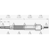 KIZDIRMA BUJİSİ (ISITMA) ALMERA I 2.0 D / PRIMERA 2.0 D-TD / SUNN
