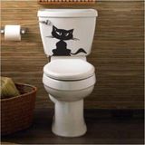 Kızgın Kedi Klozet Kapak Banyo Wc Sticker Yapıştırma