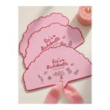 KiziHediye Bride Bachelorette Parti Davetiyesi 5’li Set – Pembe Özel Kesim Gelin Bekarlığa Veda Daveti – Kurdeleli Şık Tasarım