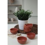 Kızıl Kahve Bulut Mini Çerezlik / Sosluk 8 Cm 6 Adet 607