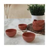 Kızıl Kahve Bulut Mini Çerezlik/sosluk 8 cm 6 Adet 607 - Kestane Akaju - Option-1