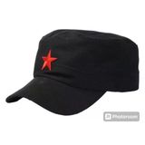 Kizil Yildizli Che Guevara Fidel Castro Sapka Siyah Ayarlanabilr