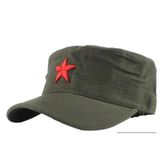 Kizil Yildizli Che Guevara Fidel Castro Sapka Yesil Ayarlanabilr