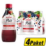 Kızılay Plus+ Kara Mürver & Çilek & Mürver Çiçeği Aromalı Maden Suyu 24 x 200 ml
