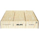 Kızılelma Teknik Relife RL-001B Pro 24 Bölmeli Ahşap Dayanıklı Çok Fonksiyonlu Cep Telefonu Saklama ve Yönetim Kutusu