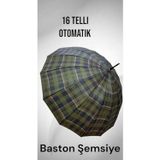 Kızılelmada Kizilelmada 16 Telli Rüzgara Dayanıklı Su Geçirmez Baston Şemsiye 87 Cm – Dayanıklı Polyester Kumaş