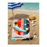 Kızılelmada Kizilelmada Renkli Çok Desenli Plaj Havlusu – 70X140 Cm, %100 Pamuk, Canlı Ve Yumuşak Dokulu
