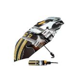 Kızılelmada Kizilelmada Şık Gitar Desenli Şemsiye – Açık 64 Cm, Katlı 24 Cm, Dayanıklı Tasarım