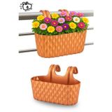 Kızılelmada Kizilelmada Venüs 3 Litre Askılı Balkon Saksı – 11X29 Cm, No:2, Derinlik 11 Cm