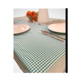 Kızılelmada Kizilelmada Yeşil Ekoseli Sofra Bezi – 160X160 Cm | Doğal Ve Canlı Masa Düzeni