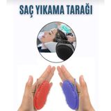 Kızılelmada Saç Yıkama ve Masaj Tarağı 9x7 cm - Kırmızı