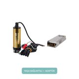 Kızılırmak 12 Volt Alüminyum Dalgıç Tipi Sıvı Aktarma Pompası ( Filtre + Adaptör)