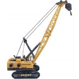 Kızılkaya KZL-706-7 Büyük Boy İpli Vinç Sarı Renkli Kauçuk Lastikli Oyuncak Araç 3+ Yaş İçin