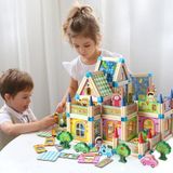 Kızılkaya Oyuncak Ahşap 128 Parça Mimari Yapı Blokları