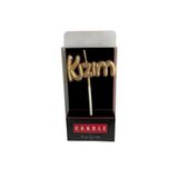 Kızım Yazılı Folyo Balon Şekilli Gold Mum mum1002-5