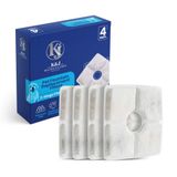 K&J Çeşitli Modeller için Kedi ve Köpek Evcil Hayvan Su Çeşmesi Filtresi Değiştirmeleri 80oz/2.5L. Kediniz Su Çeşmesi Köpek Su Sebili için Üstün Kaliteli Aktif Kömür Filtremizi Kullanın (4 Paket)