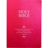 KJV Holy Bible, Delight Yourself in the Lord Life Verse Edition, Large Print, Berry Ultrasoft: (Red Letter, Pink, 1611 Version)