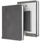 KJV Holy Bible Large Print Handy Size Gray Imitation Leather