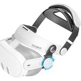 KKCOBVR Q3 Halo Kayış Meta Quest 3 Konfor ile Uyumlu Geliştirilmiş, Yedek Elite Kafa Kayışı Oculus 3 Ayarlama Yan Topuzları