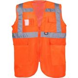 Kkdstock Fileli Yönetici Ikaz Yeleği Kkdstock - Turuncu - M