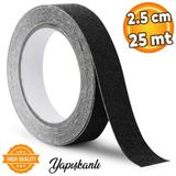 Kkdstock Merdiven Zemin Kaydırmaz Bant Yapışkanlı Kaymaz Bant Bandı Siyah 2.5 cm x 25 Metre