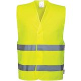 KKDSTOCK Work Safety Equipment Fosforlu Reflektörlü İkaz Yeleği 5 Cm Reflektörlü Gece Görünür (Sarı)