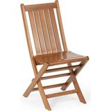 KL BAHÇE MOBİLYA Acrapol Katlanır Sandalye | Bahçe Balkon Sandalyesi - Ceviz - 45x52x90 cm