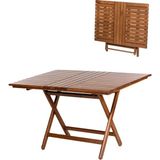 KL BAHÇE MOBİLYA Atina Katlanır Masa | Balkon, Bahçe ve Teras Masası - Ceviz - 80x120x74 cm