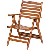 KL BAHÇE MOBİLYA Madrid Katlanır Sandalye | Balkon Teras Bahçe Için Pratik Çözüm - Ceviz - 56x67x93cm