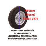 Kl Home 1. Kalite Profesyonel El Arabası Teker Bilyalı Yatak - Yedek Şişme Lastik Teker