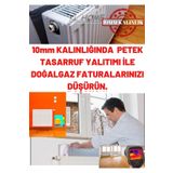 KL HOME 10mm Kalınlık- 1 Adet -50cmx100cm Tasarruf Için Kalorifer Petek Arkası Isı Doğalgaz Faturan Düşür