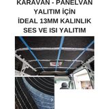 Kl Home 13 mm -50X100CM=0,5M2 Kendinden Yapışkan Kauçuk Oto Karavan-Panelvan Isı ve Ses Yalıtım Tekne Konteyner
