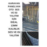 KL HOME 13 mm Kalınlık 100x100cm= 1m2 Yapışkanlı Oto Ses Yalıtım Karavan Oto Konteyner Kaucuk Sünger Ses