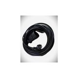 Kl Home 20METRE Elektrik Tekli Priz - 3x2,5mm Uzatma Şarj Kablosu Kamp Karavana Ara Cca Kablolu - Siyah
