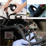Kl Home 29MM x 15 mt Sıyah Alev Gecıktırıcı Geniş Bant -Alman Otomotiv Kullanılan Kablo Yanmaz Bez Bant