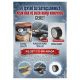 KL HOME 3 LÜ SET- KAR KIŞIN DONMAYA (DONA) KARŞI SU SAATİ-KARTLI-NORMAL SAYACA KORUMA ISI CEKETİ İZOLASYON (TAŞYÜNÜ)
