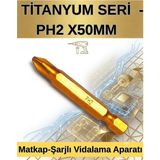 Kl Home 3AD Fiyatı - Ph2 X50MM Titanyum Seri Matkap-Şarjlı Bits Vidalama Aparatı