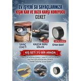 Kl Home 3'lü Set -Su Saati -Kartlı Sayaç Dona Karşı Koruyucu (Sayaç Ceketi-Kauçuk Köpük Boru Izole-Pvc Bant)