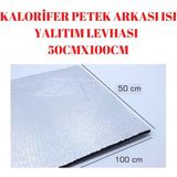KL HOME Doğalgaz Faturanı düşür 4 adet Tasarruf için Petek Yalıtım Levhası Radyatör Arkalığı Arkası Levha Ses Isı Yalıtım Malzemesi - 50cmx100cm