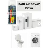 Kl Home Parlak Beyaz Pro Seri Akrilik Sprey Boya Buzdolabı Kalorifer Boyası 400ML 10 Yıl Raf ( 1 Adet )
