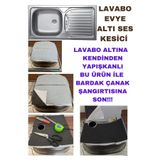 KL HOME Paslanmaz Lavabo Evyeler Altına Ses Kesici Yalıtım Ped Levha - 30x30cm