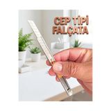 KL HOME SNAP OF CEP TİPİ FALÇATA Bıçak - Ince Cep Tip Metal Maket Bıçağı Falçata