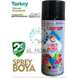 KL Mat Siyah Uygun Büyük Boy 400 ml Sprey Boya - 400ml