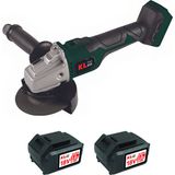 KL Pro KLAT18BS-50 18V/5.0AH. 115MM Çift Akülü Devir Ayarlı Kömürsüz Şarjlı Avuç Taşlama - 18V5.0Ah.