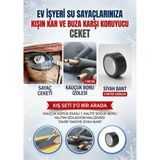KL Su Saati Sayaç Dona Karşı Koruyucu 3'lü Set (Sayaç ISI YALITIM Ceketi-Kauçuk Köpük Boru Izole-Pvc Bant)